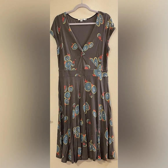 BODEN Seville‎ Front Knot Midi Dress - Picture 3 of 5